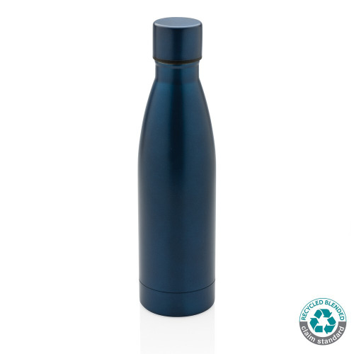 Butelka termiczna 500 ml, stal nierdzewna z recyklingu Blue P433.275 