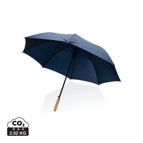 Bambusowy parasol automatyczny 27" Impact AWARE™ rPET Niebieski P850.665 (5)