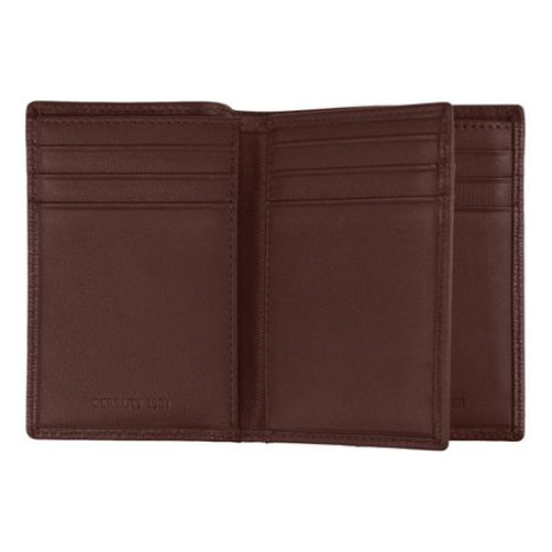 Etui na karty with flap Bond Brown Brązowy NLF202Y (2)