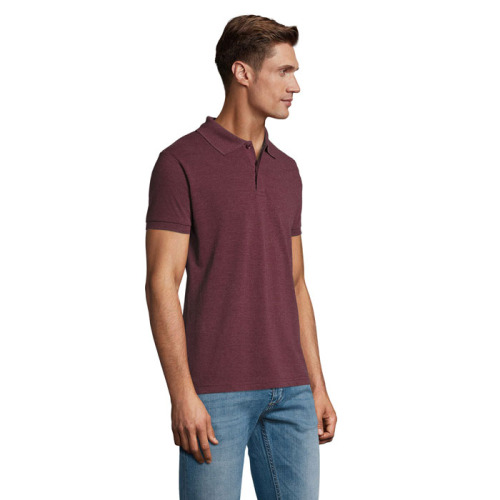 PERFECT Męskie POLO 180g Melanż Czerwonobrunatny S11346-HX-XXL (2)