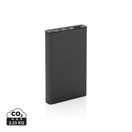 Power bank 5000 mAh Terra, aluminium z recyklingu Szary P322.682 (11)