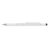 Długopis wielofunkcyjny, linijka, poziomica, śrubokręt, touch pen biały V1996-02 (5) thumbnail