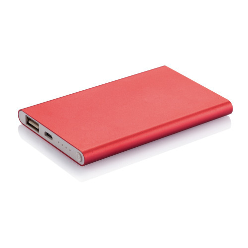 Power bank 4000 mAh Czerwony, biały P324.954 