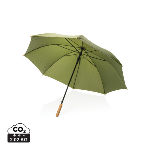 Bambusowy parasol automatyczny 27" Impact AWARE™ rPET Zielony P850.667 (5)