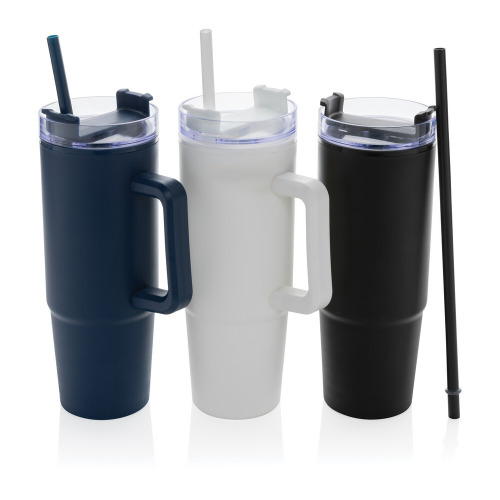 Kubek podróżny 900 ml Tana, plastik z recyklingu Czarny P437.101 (6)