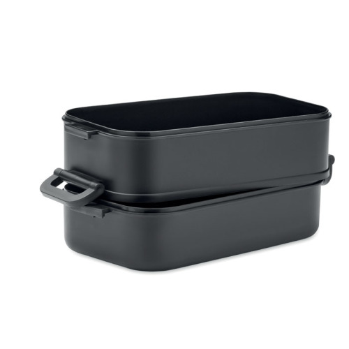 Lunch box z PP z recyklingu Czarny MO2119-03 (1)