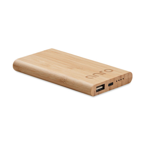 Bambusowy power bank 4000 mAh Drewna MO6814-40 (2)