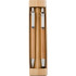 Bambusowy zestaw piśmienniczy, długopis touch pen i ołówek mechaniczny brązowy V1803-16 (8) thumbnail