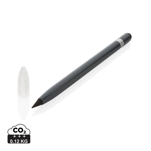 Aluminiowy ołówek z gumką szary P611.122 (7)