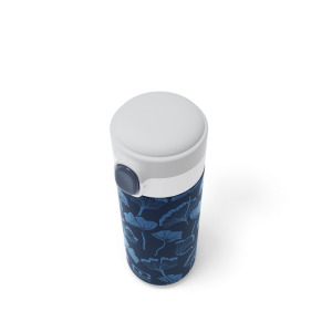 Kubek termiczny Pop MONBENTO, Graphic blue Ginkgo