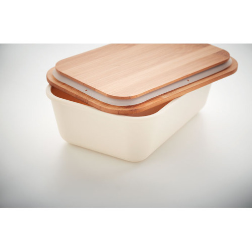 Lunchbox z bambusową pokrywką Beżowy MO6240-13 (5)