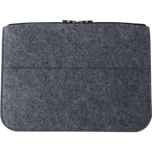 Etui na laptopa 14" z filcu RPET, teczka na dokumenty szary V1256-19 (2)