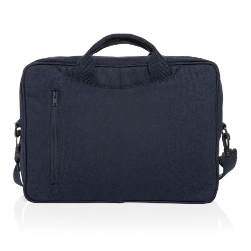 Torba na laptopa 15,4" AWARE™ Laluka, bawełna z recyklingu granatowy P732.115 (1)