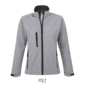 ROXY Damski softshell 340g Szary melanż