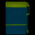 Notatnik ok. A6 z długopisem czarny V2835-03  thumbnail