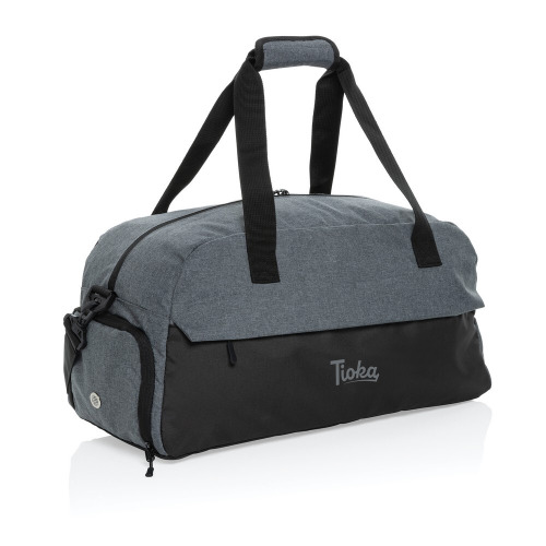 Torba sportowa, podróżna AWARE™ Kazu, RPET Szary P707.202 (6)