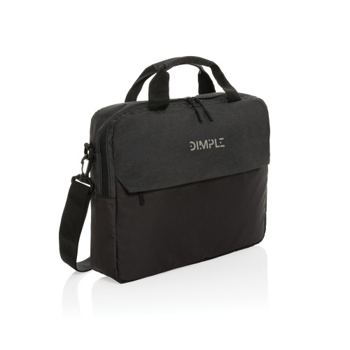 Torba na laptopa 15,6" AWARE™ Kazu, poliester z recyklingu Czarny P732.171 (5)