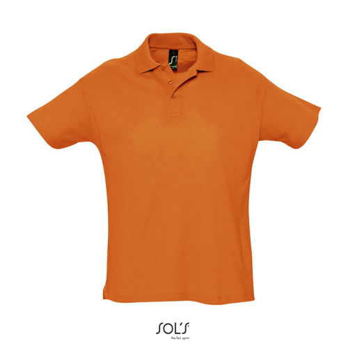 SUMMER II Męskie POLO 170g Pomarańczowy S11342-OR-XL 