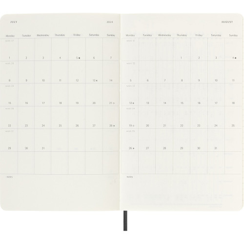 Kalendarz MOLESKINE Czarny VM398-03/2024 (13)