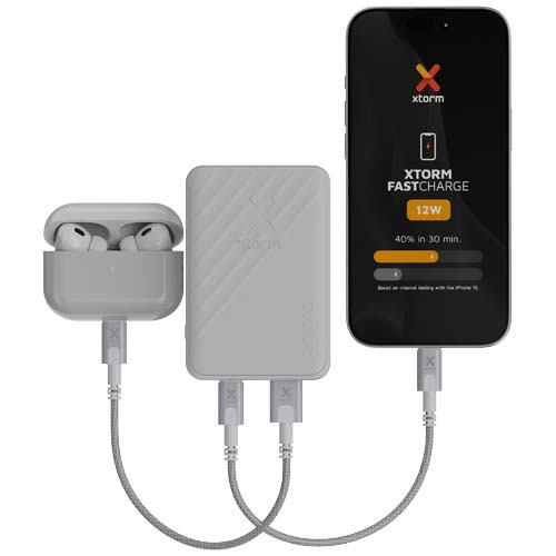 Xtorm Go2 powerbank 12 W 5000 mAh z szybkim ładowaniem Biały 12440901 (4)