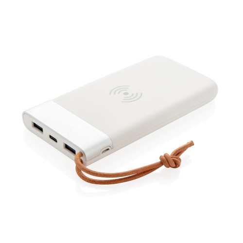 Bezprzewodowy power bank 8000 mAh Aria Biały P324.693 