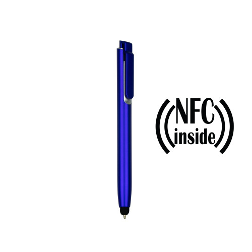 Długopis z chipem NFC, touch pen | Henrietta Granatowy V9343-04 (5)