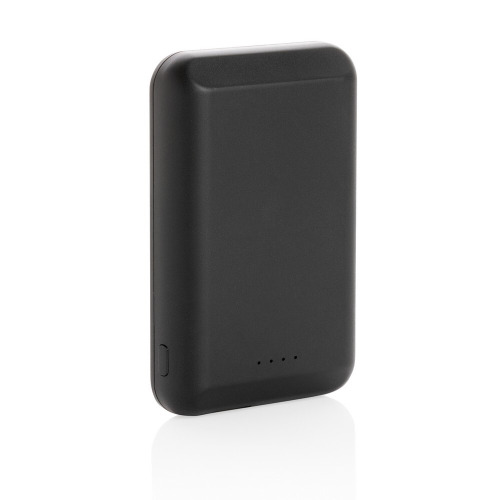 Magnetyczny, bezprzewodowy power bank 5000 mAh, 5W Czarny P322.281 (11)