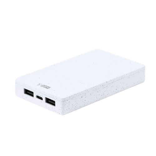 Power bank 5000 mAh z ekstraktu kamienia biały V2001-02 (1)