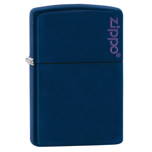 Zapalniczka Zippo Classic z logo Navy Blue Matte ZIP60001569 