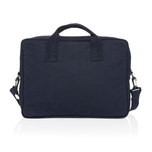 Torba na laptopa 15,4" AWARE™ Laluka, bawełna z recyklingu granatowy P732.115 (2)