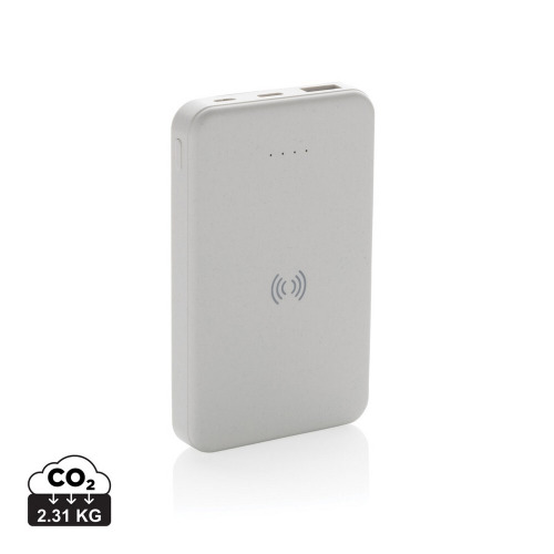 Power bank 5000 mAh, ładowarka bezprzewodowa 5W Biały P322.623 (13)