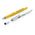 Długopis wielofunkcyjny, linijka, poziomica, śrubokręt, touch pen biały V1996-02 (11) thumbnail