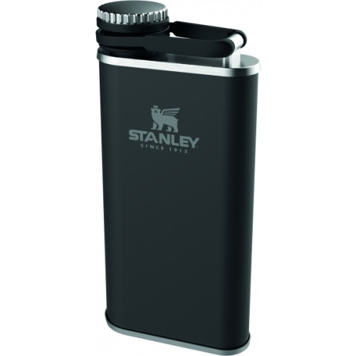 Piersiówka Stanley CLASSIC EASY FILL WIDE MOUTH FLASK 0,23 L Matte Black Pebble 1000837127 (1)