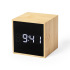 Bambusowy zegar na biurko, budzik jasnobrązowy V8310-18 (2) thumbnail