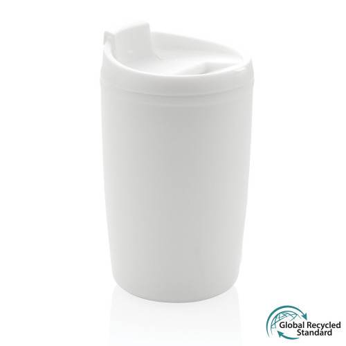 Kubek podróżny 300 ml z PP z recyklingu White P433.083 