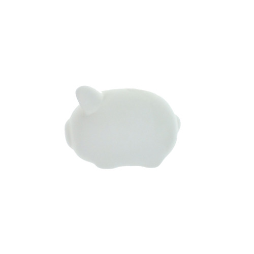 Skarbonka "świnka" do malowania, farbki i pędzelek biały V6453-02 (2)