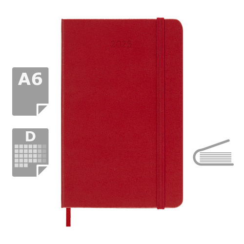 Kalendarz MOLESKINE Czerwony VM292-05/2025 (6)