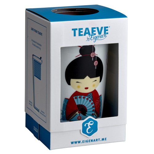 Kubek z zaparzaczem TeaEve 350ml New Little Geisha Czerwony 80004 Czerwony EIG80004 (1)