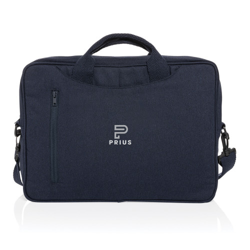 Torba na laptopa 15,4" AWARE™ Laluka, bawełna z recyklingu granatowy P732.115 (4)