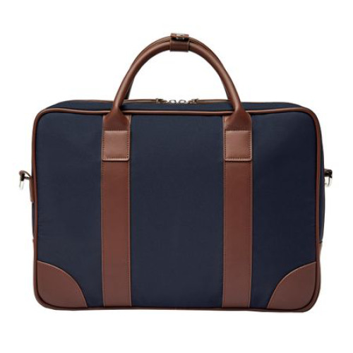 Teczka na dokumenty Button Navy &amp; Brown Granatowy FTD426N (3)