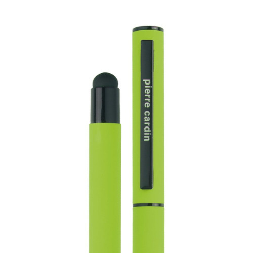 Pióro kulkowe touch pen, soft touch CELEBRATION Pierre Cardin Jasnozielony B0300607IP329 (4)