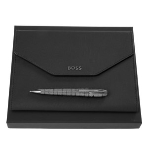 Zestaw upominkowy Hugo Boss teczka i długopis - HDM414A + HSH4984D