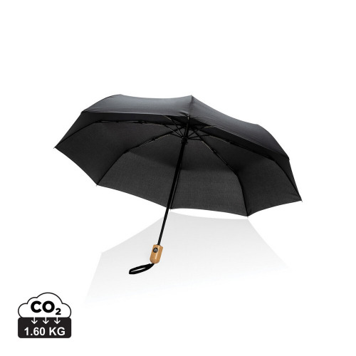 Bambusowy parasol automatyczny 21" Impact AWARE™ rPET Czarny P850.611 (16)