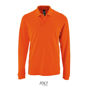 PERFECT MEN LSL POLO 180g Pomarańczowy