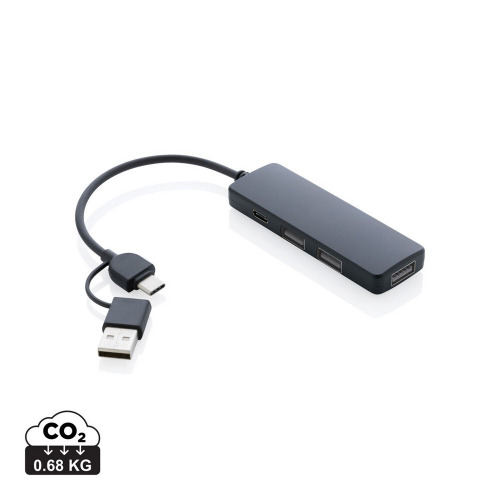 Hub USB 2.0 z USB C RABS Black P308.261 (8)