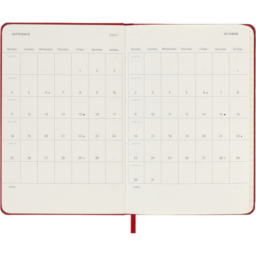 Kalendarz MOLESKINE Czerwony VM292-05/2024 (4)