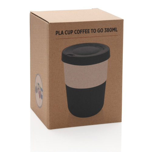 Kubek podróżny 380 ml Coffee to go z PLA Czarny P432.831 (7)