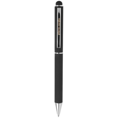 Długopis metalowy touch pen, soft touch CLAUDIE Pierre Cardin Czarny B0102001IP303 (2)